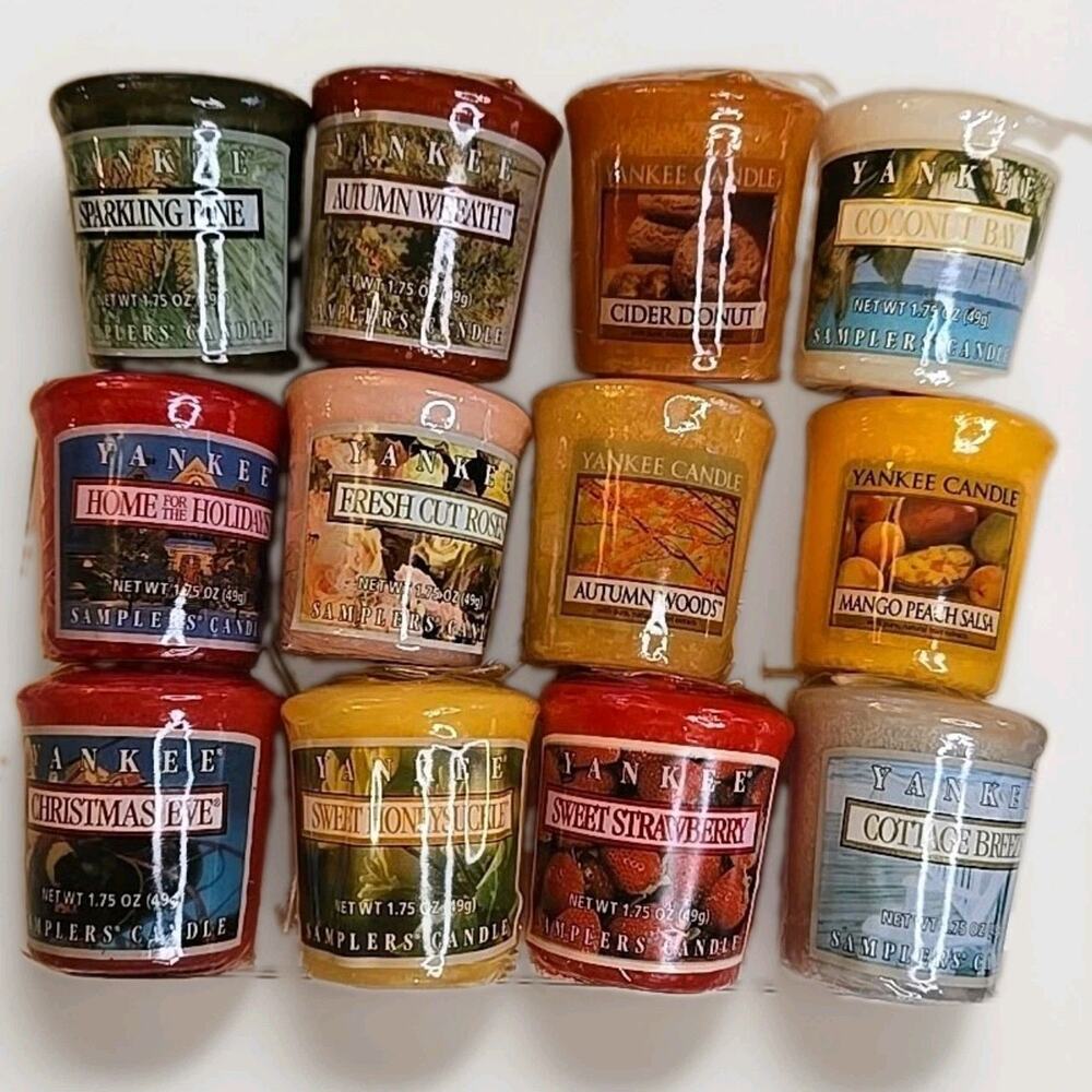 Yankee Candle Votive Set of 12 Retired & Discontinued Scents Sealed NIB